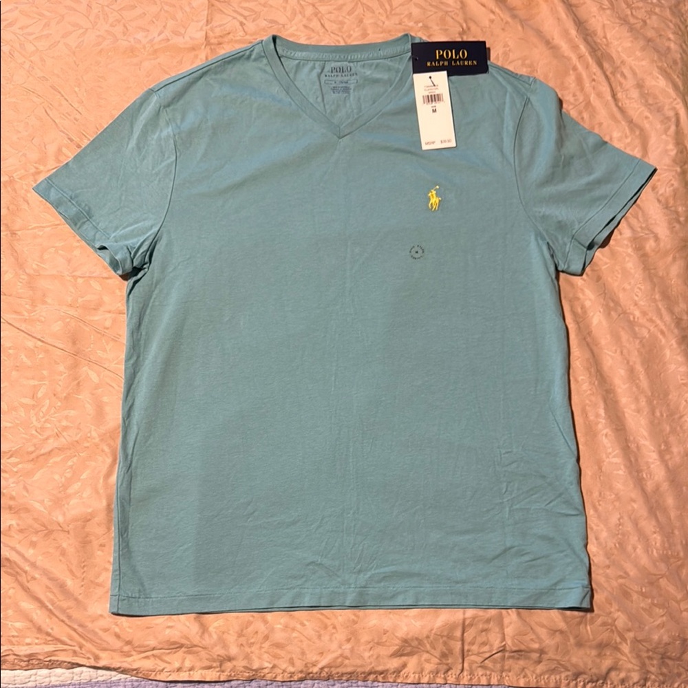 Men’s Polo by Ralph Lauren Green Short Sleeve Tee Size M NWT